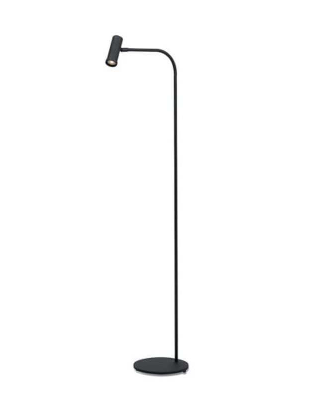 Frezoli Tubana Vloerlamp | Mat Zwart | H130 cm