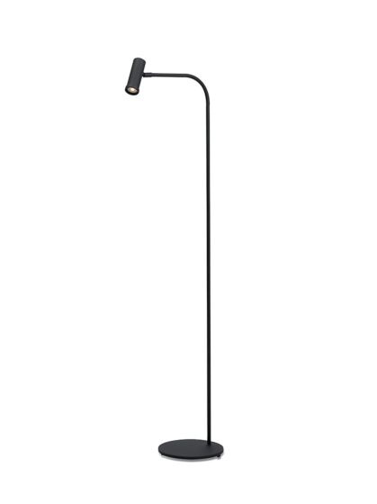 Frezoli Tubana Vloerlamp | Mat Zwart | H130 cm