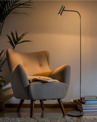 Frezoli Tubana Vloerlamp | Mat Zwart | H130 cm
