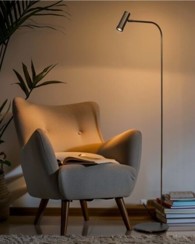 Frezoli Tubana Vloerlamp | Mat Zwart | H130 cm