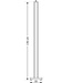 Frezoli Diable Vloerlamp | Donker Messing | H130 cm