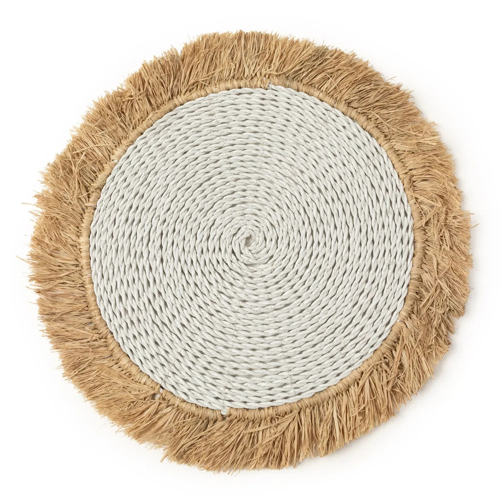 Bazar Bizar De Seagrass Raffia Placemat - Wit Naturel