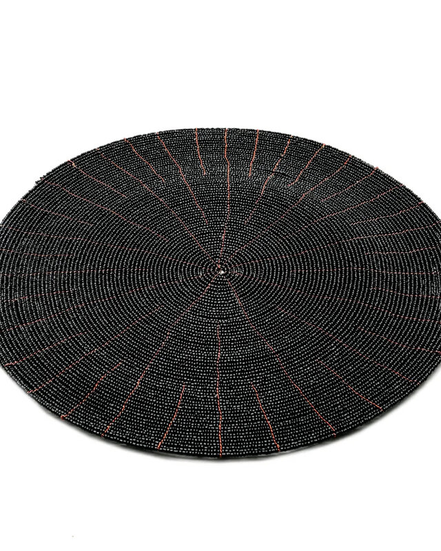 Bazar Bizar De Beaded Placemat - Zwart