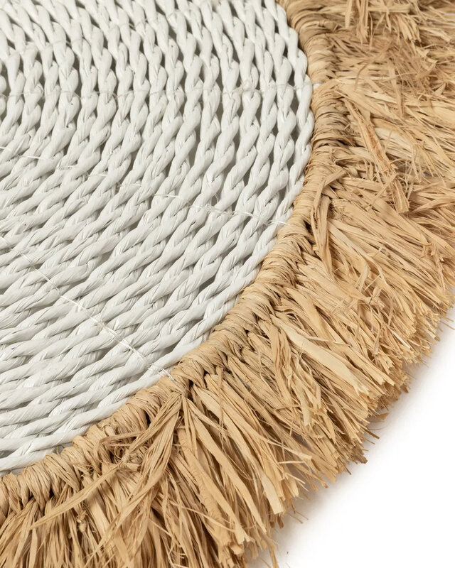 Bazar Bizar De Seagrass Raffia Placemat - Wit Naturel