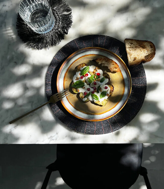 Bazar Bizar De Beaded Placemat - Zwart