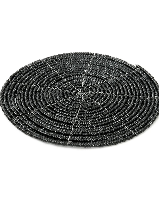 Bazar Bizar De Beaded Onderzetter - Zwart