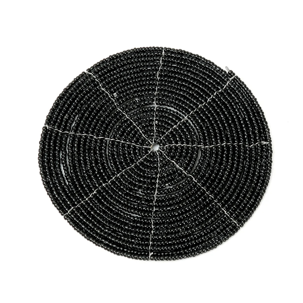 Bazar Bizar De Beaded Onderzetter - Zwart