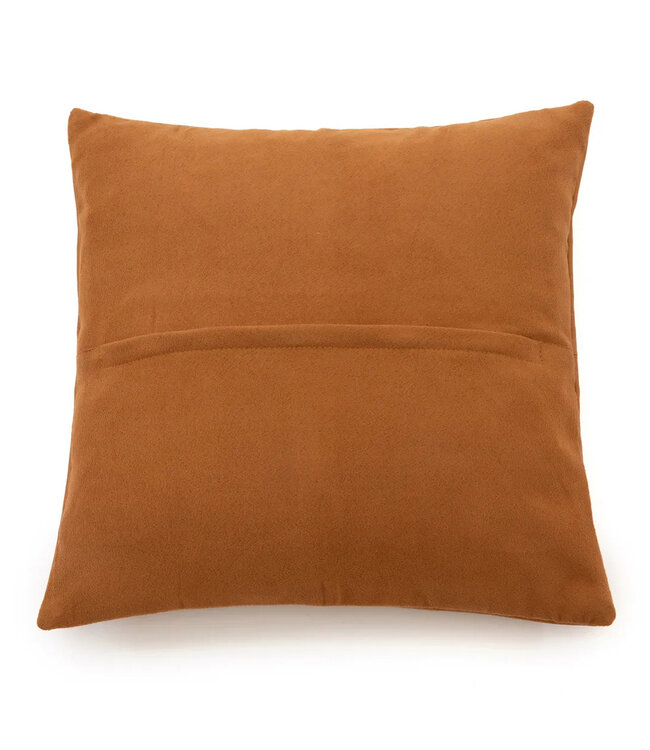 Bazar Bizar De Four Panel Leather Kussenhoes - Camel - 40x40