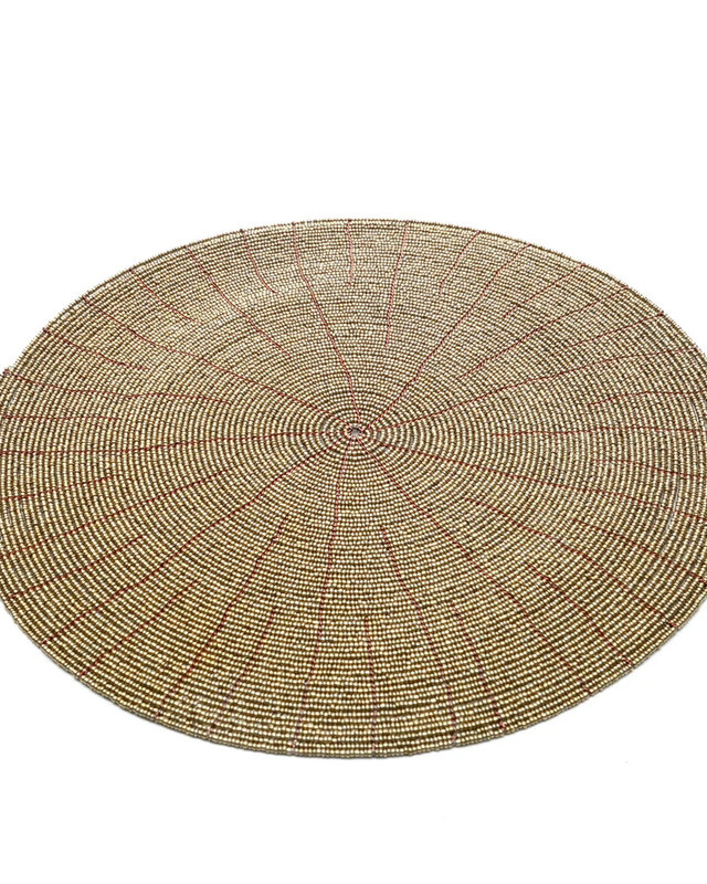 Bazar Bizar De Beaded Placemat - Goud