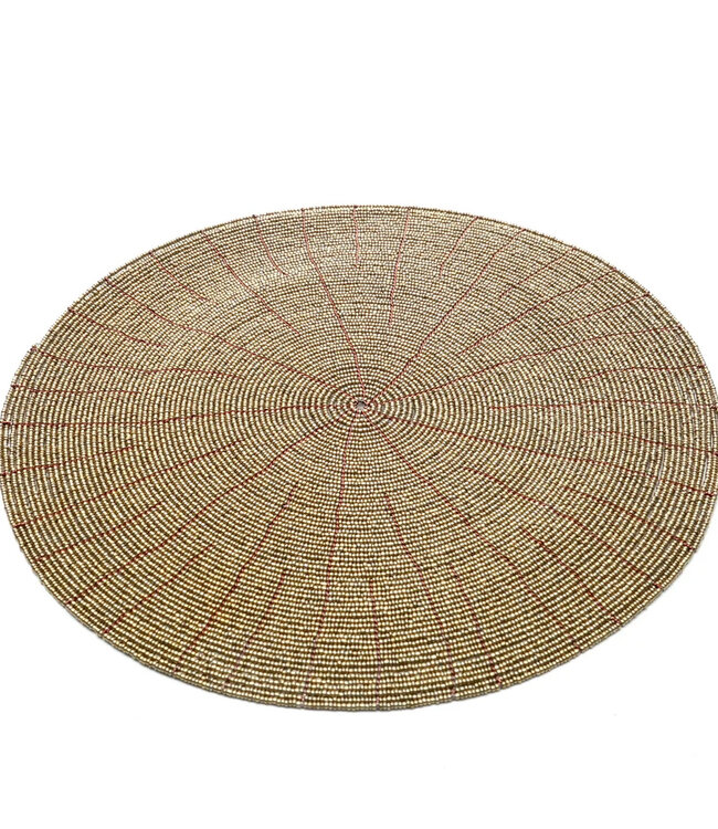 Bazar Bizar De Beaded Placemat - Goud