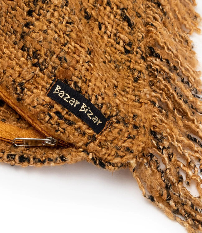 Bazar Bizar De Oh My Gee Kussenhoes - Cinnamon Zwart - 35x100