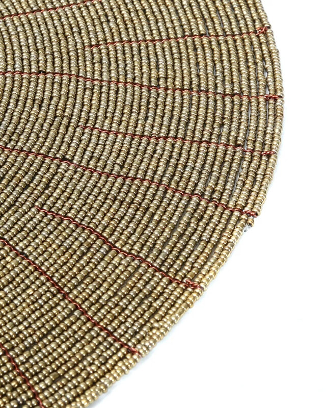 Bazar Bizar De Beaded Placemat - Goud