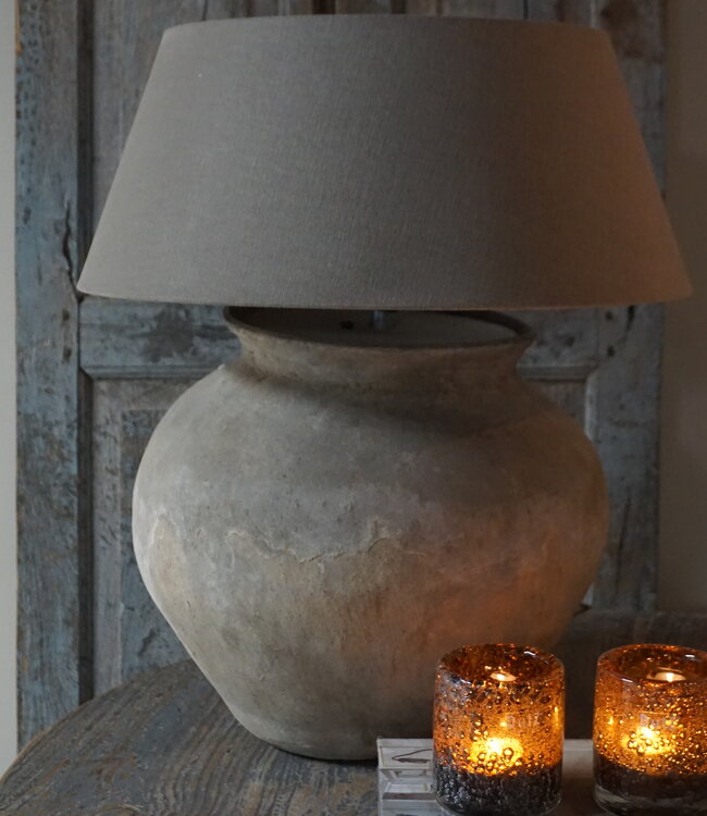 Aura Peeperkorn Chinese Lampenkap | Linnen | H22 x B35-50 cm