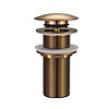 Clickwaste Afvoerplug Verlengd | Geborsteld Brons Koper | 5/4
