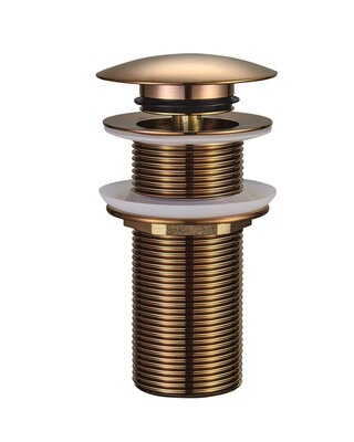 Wiesbaden Clickwaste Afvoerplug Verlengd | Geborsteld Brons | 5/4