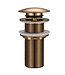 Wiesbaden Clickwaste Afvoerplug Verlengd | Geborsteld Brons | 5/4