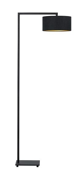 Frezoli Herzo Vloerlamp | Mat Zwart | H158 cm