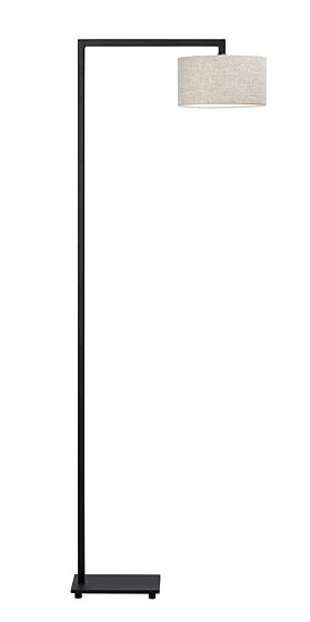 Frezoli Herzo Vloerlamp | Mat Zwart | H158 cm