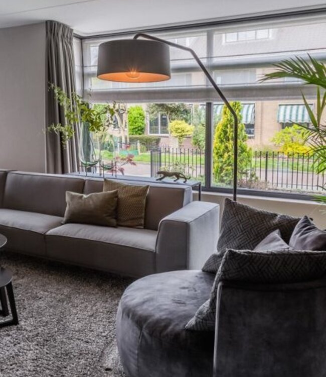 Frezoli Huges Vloerlamp | Mat Zwart | H200,7 cm