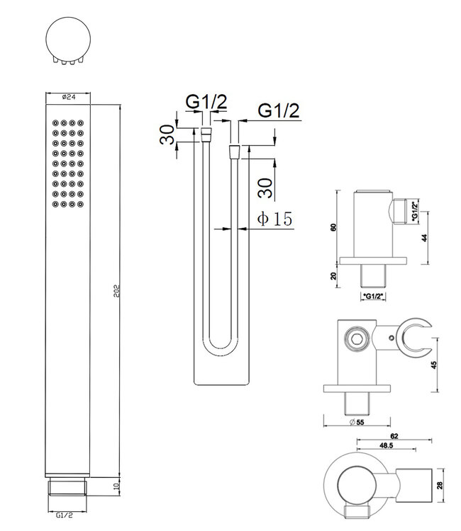 Wiesbaden Handdoucheset | 3 Standen | Veel Kleuren!