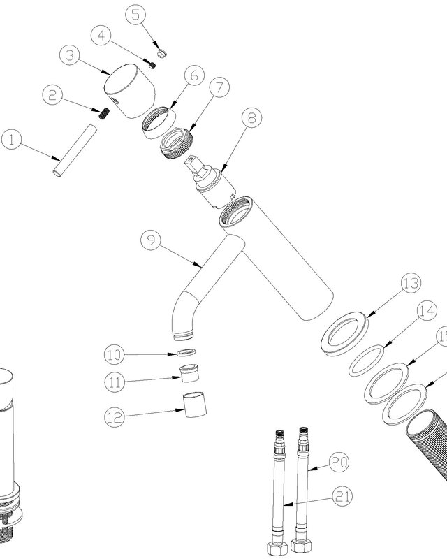 Wiesbaden Style Wastafelkraan | Eengreeps | Veel Kleuren!