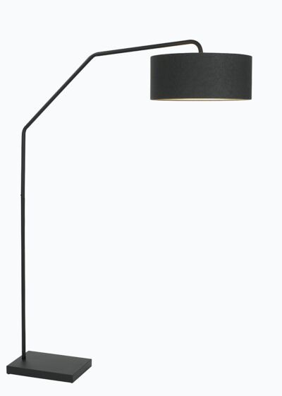 Frezoli Huges Vloerlamp XXL | Mat Zwart | H235 cm