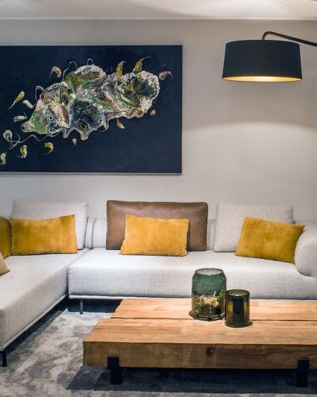 Frezoli Huges Vloerlamp XXL | Mat Zwart | H235 cm