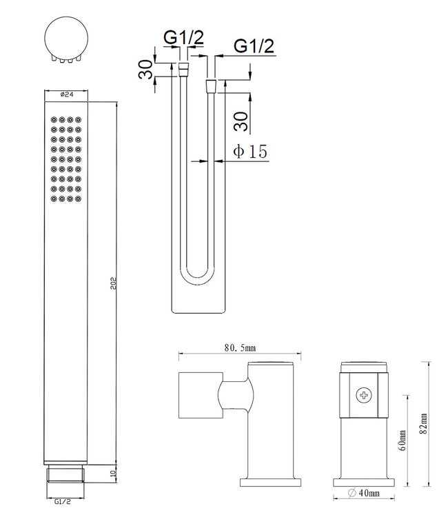 Wiesbaden Handdoucheset | Staaf | Veel Kleuren!