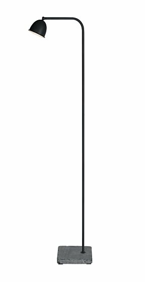 Frezoli Mira Vloerlamp Hardsteen | Mat Zwart | H130 cm