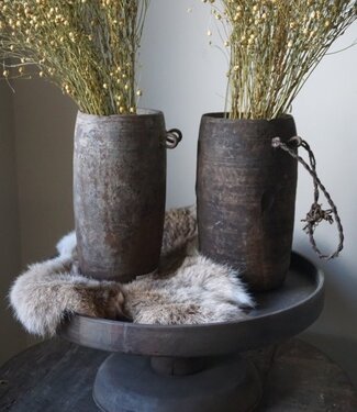 Aura Peeperkorn Nepalese Houten Pot | M
