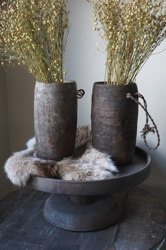 Aura Peeperkorn Nepalese Houten Pot | M