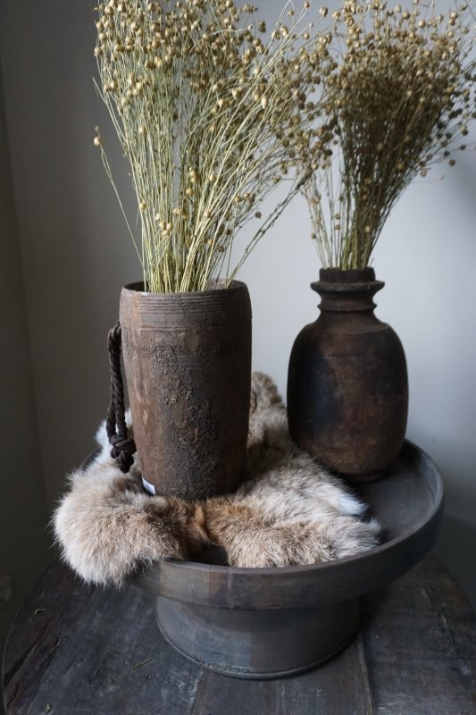 Aura Peeperkorn Nepalese Houten Pot | M