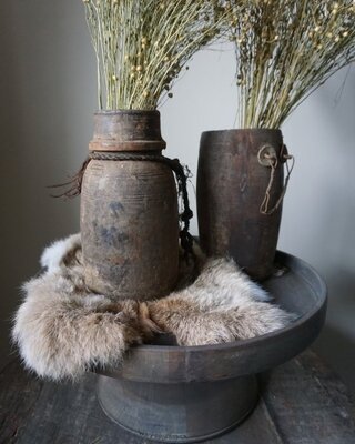 Aura Peeperkorn Nepalese Houten Pot | M