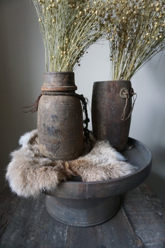 Aura Peeperkorn Nepalese Houten Pot | M