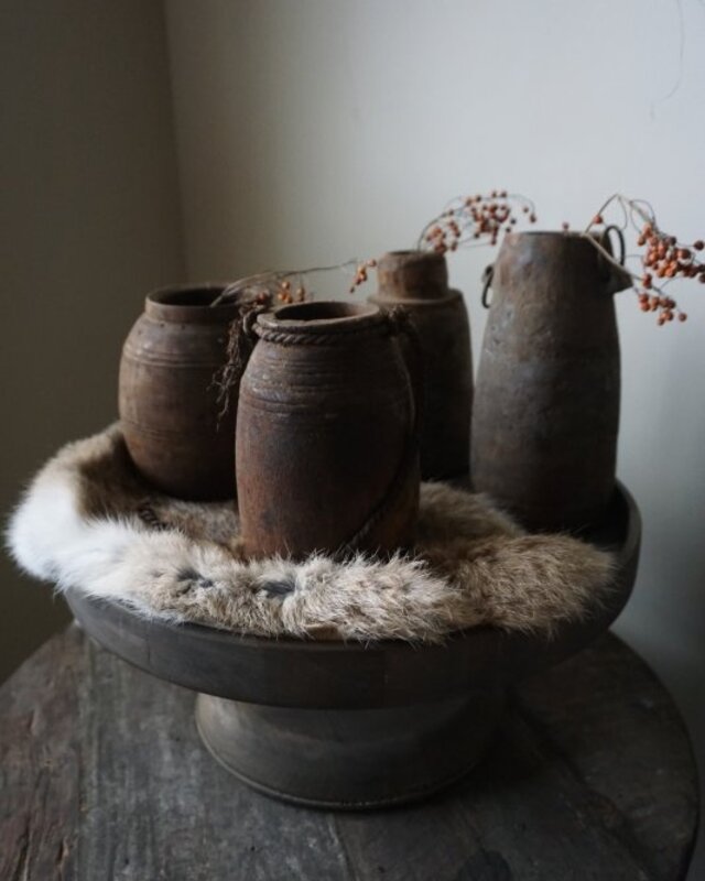 Aura Peeperkorn Nepalese Houten Pot | S