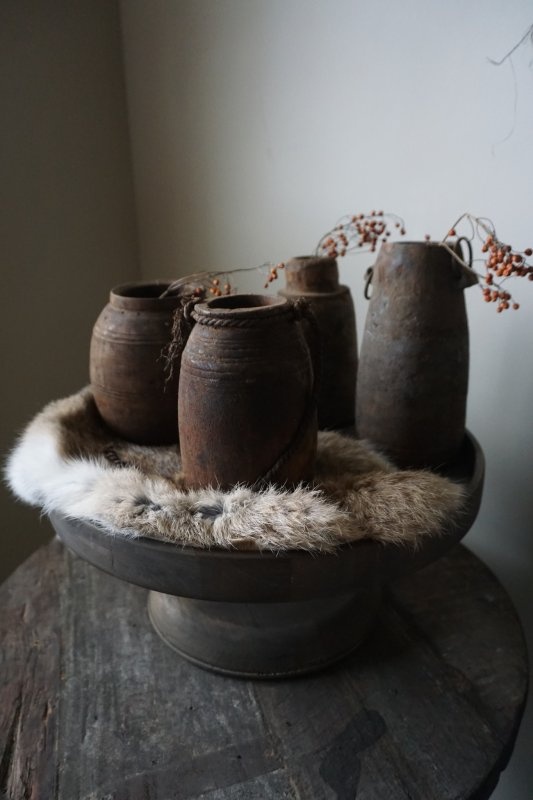 Aura Peeperkorn Nepalese Houten Pot | S
