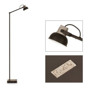 Frezoli Mazz Vloerlamp | Mat Zwart | H130-160 cm