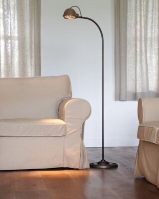 Frezoli Lupia Vloerlamp | Mat Zwart | H140 cm
