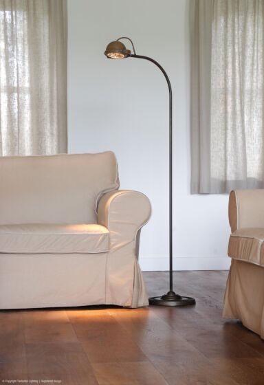 Frezoli Lupia Vloerlamp | Mat Zwart | H140 cm