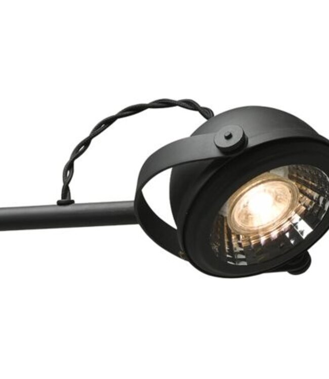 Frezoli Lupia Vloerlamp | Mat Zwart | H140 cm