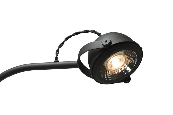 Frezoli Lupia Vloerlamp | Mat Zwart | H140 cm