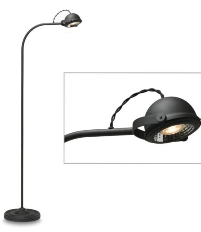 Frezoli Lupia Vloerlamp | Loodkleur | H140 cm