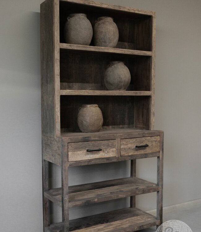 Be-Uniq Servieskast S | Oud Hout | H205xB100xD45 cm