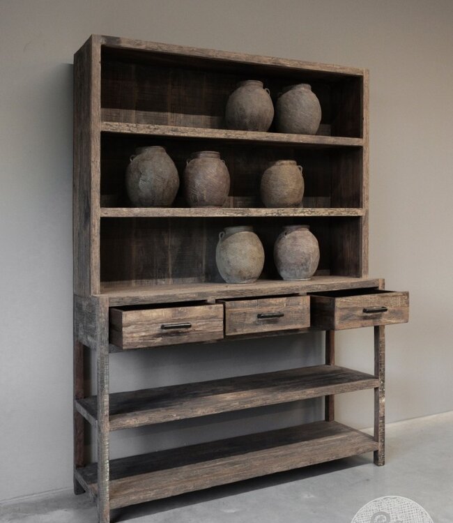 Be-Uniq Servieskast L | Oud Hout | H205xB150xD45 cm