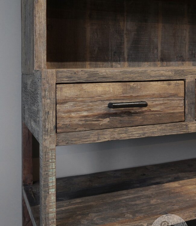 Be-Uniq Servieskast L | Oud Hout | H205xB150xD45 cm