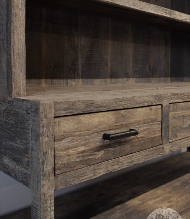 Be-Uniq Servieskast L | Oud Hout | H205xB150xD45 cm