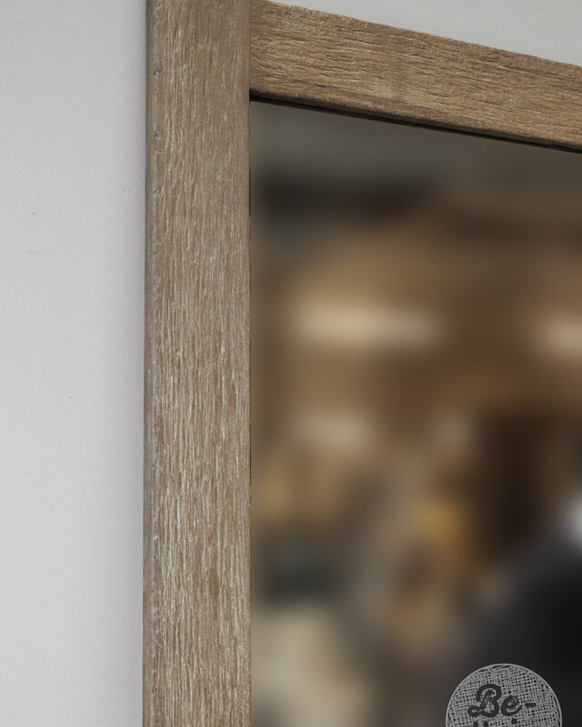 Be-Uniq Spiegel | Rustiek Oud Hout | In 2 Maten Verkrijgbaar