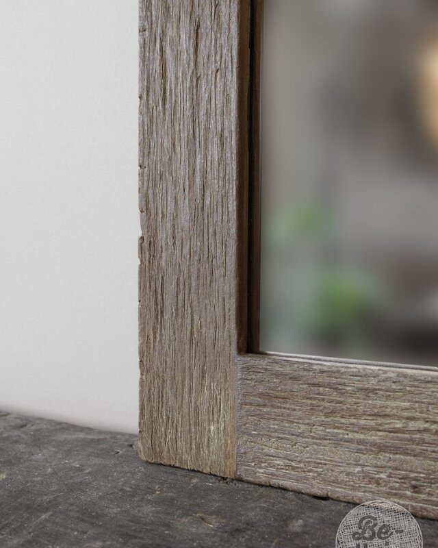 Be-Uniq Spiegel | Rustiek Oud Hout | In 2 Maten Verkrijgbaar