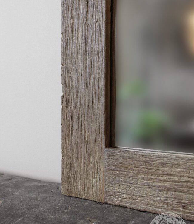 Be-Uniq Spiegel | Rustiek Oud Hout | In 2 Maten Verkrijgbaar