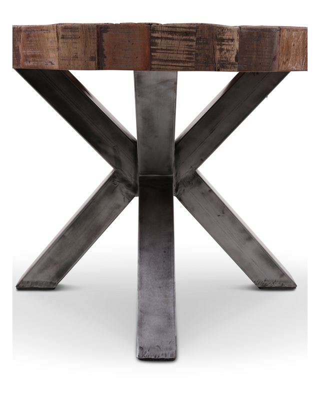 Rene Houtman Eettafel Teak Rond Barry | H79 x D136 cm